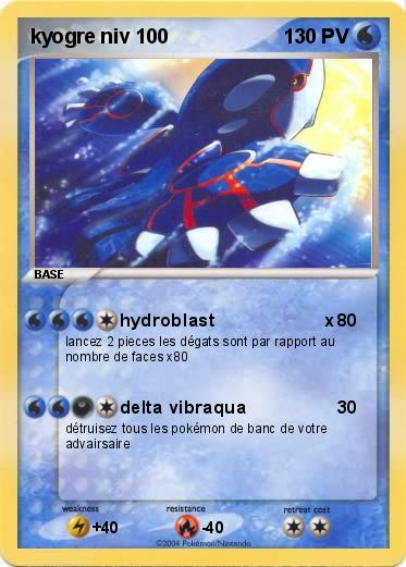 Pokemon kyogre niv 100