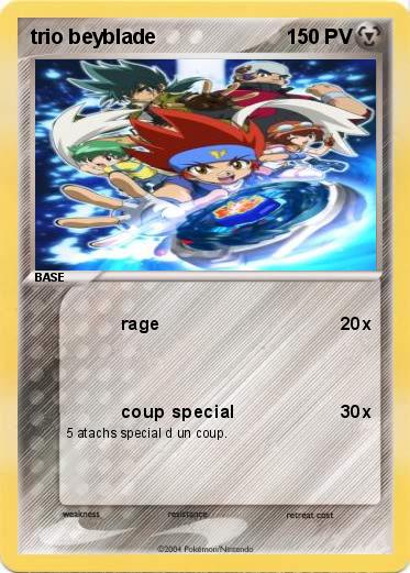 Pokemon trio beyblade