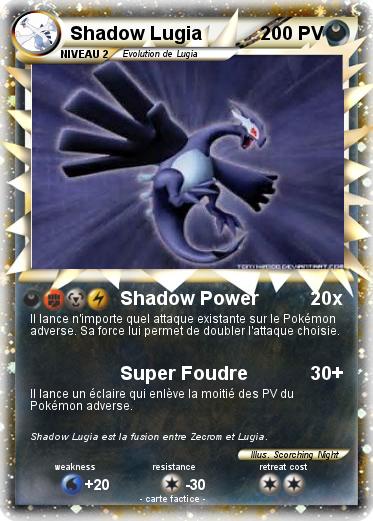 Pokemon Shadow Lugia