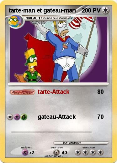 Pokemon tarte-man et gateau-man