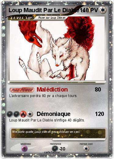 Pokemon Loup Maudit Par Le Diable