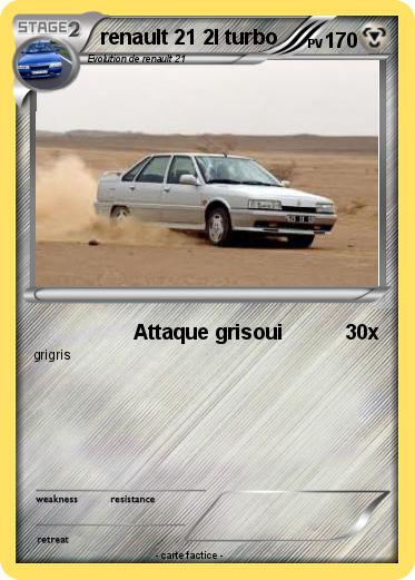 Pokemon renault 21 2l turbo