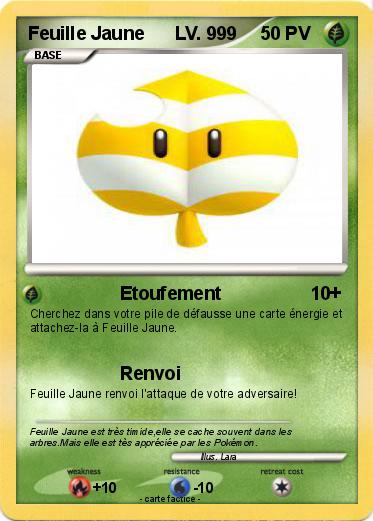 Pokemon Feuille Jaune      LV. 999