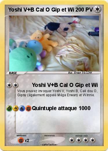 Pokemon Yoshi V+B Cal O Gip et Wi