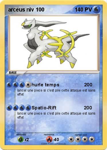 Pokemon arceus niv 100