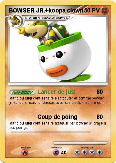 Pokemon BOWSER JR.+koopa clown