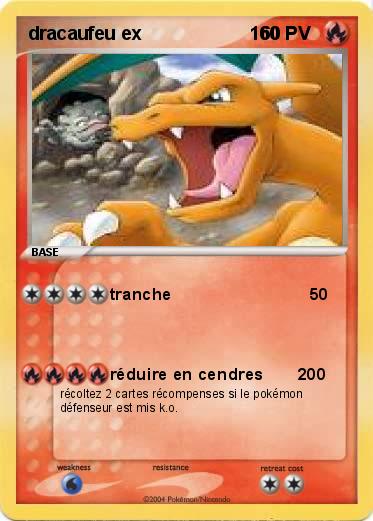 Pokemon dracaufeu ex                     160