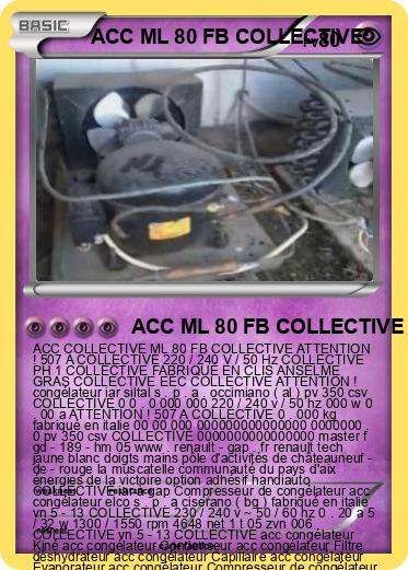 Pokemon ACC ML 80 FB COLLECTIVE