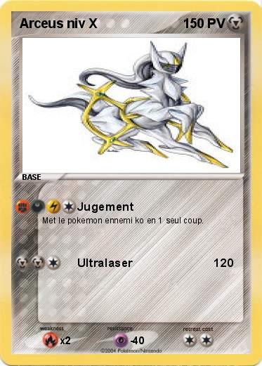 Pokemon Arceus niv X