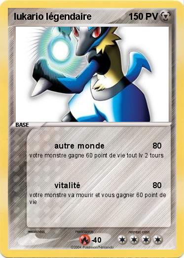 Pokemon lukario légendaire