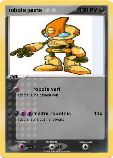 Pokemon robots jaune 