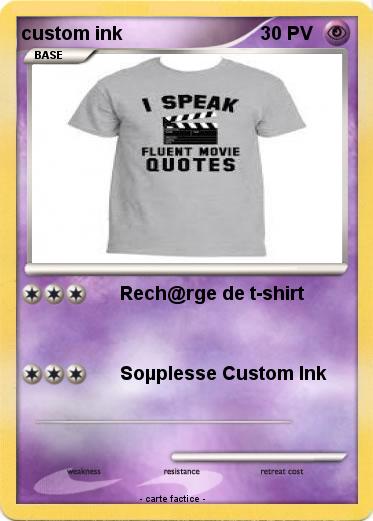Pokemon custom ink