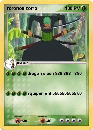 Pokemon roronoa zorro 