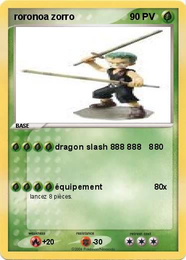 Pokemon roronoa zorro 