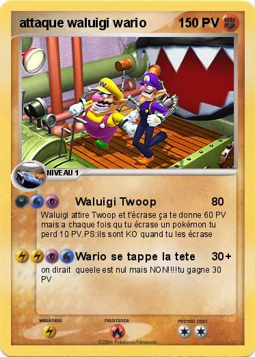 Pokemon attaque waluigi wario