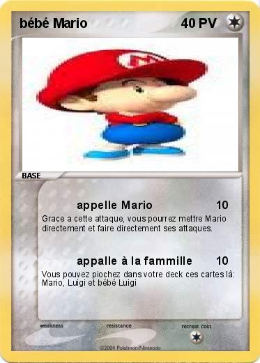 Pokemon bébé Mario