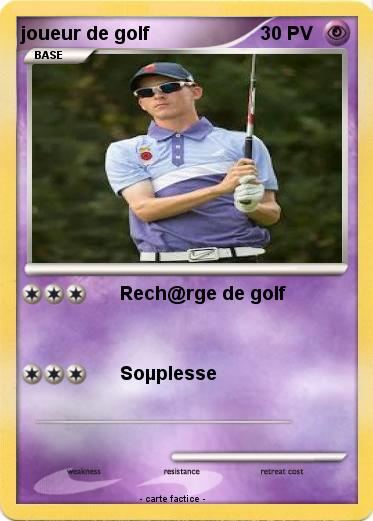 Pokemon joueur de golf
