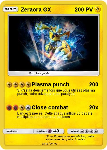 Pokemon Zeraora GX