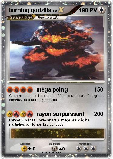 Pokemon burning godzilla