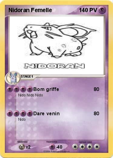 Pokemon Nidoran Femelle 