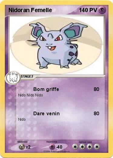 Pokemon Nidoran Femelle 