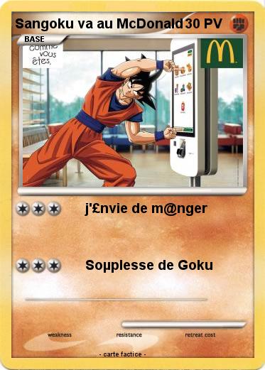 Pokemon Sangoku va au McDonald