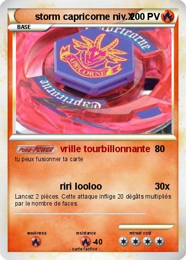 Pokemon storm capricorne niv.X