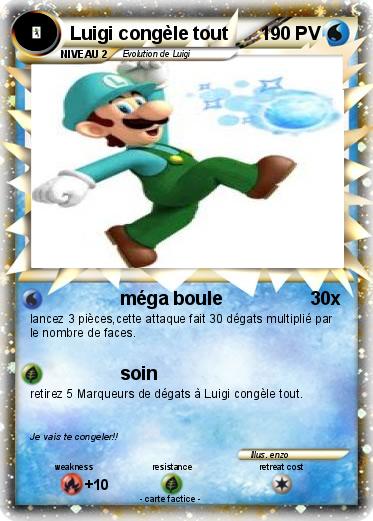 Pokemon Luigi congèle tout