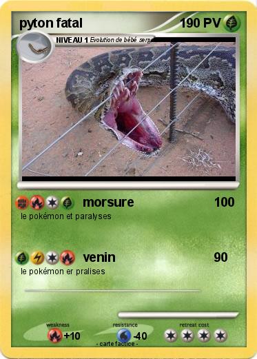 Pokemon pyton fatal