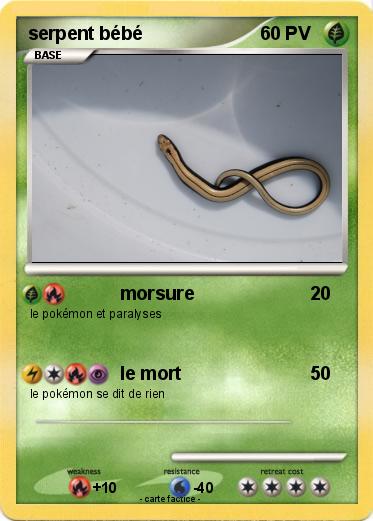 Pokemon serpent bébé