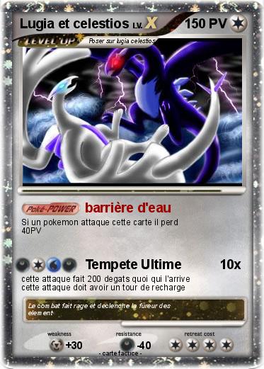 Pokemon Lugia et celestios