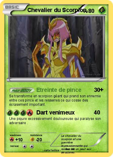 Pokemon Chevalier du Scorpion