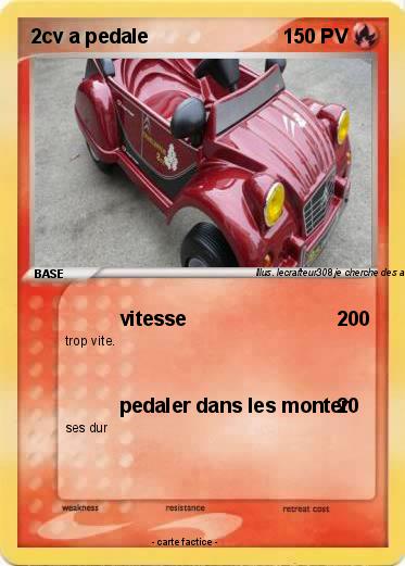 Pokemon 2cv a pedale