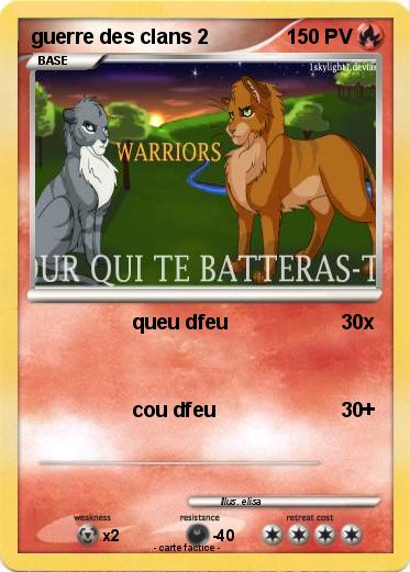 Pokemon guerre des clans 2