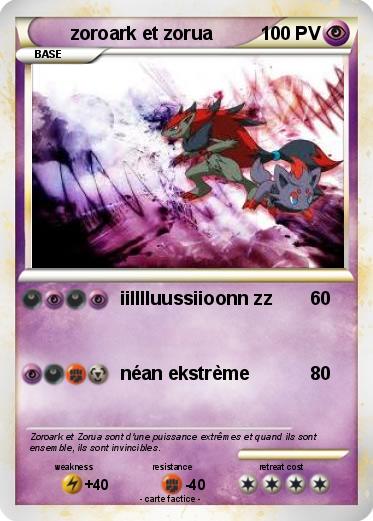 Pokemon zoroark et zorua