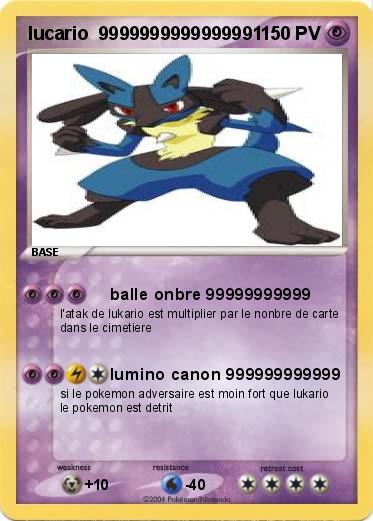 Pokemon lucario  9999999999999991