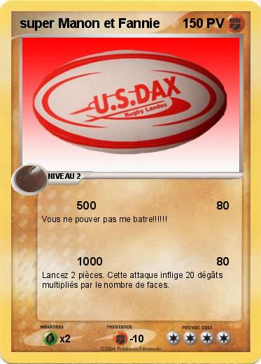 Pokemon super Manon et Fannie