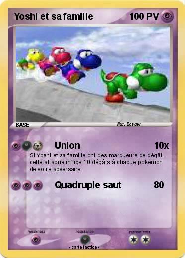 Pokemon Yoshi et sa famille