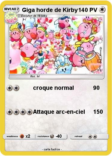 Pokemon Giga horde de Kirby