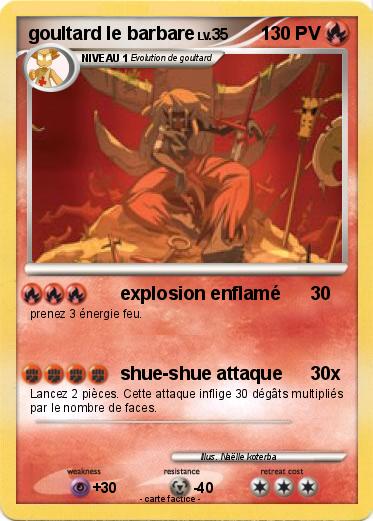 Pokemon goultard le barbare