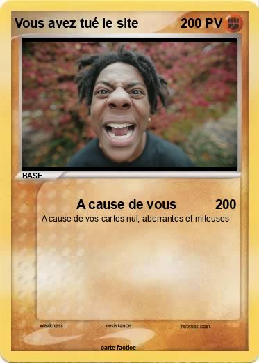 Pokemon Vous avez tué le site