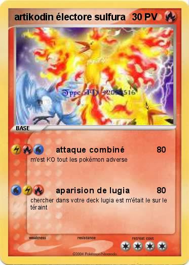 Pokemon artikodin électore sulfura
