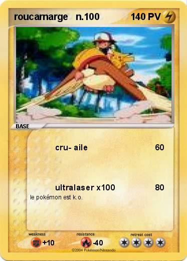 Pokemon roucarnarge   n.100