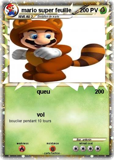 Pokemon mario super feuille