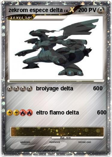 Pokemon zekrom espece delta