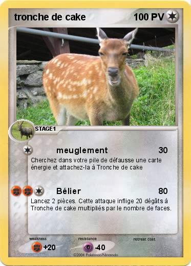 Pokemon tronche de cake