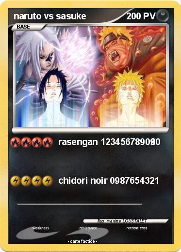 Pokemon naruto vs sasuke