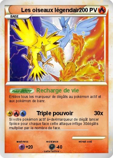 Pokemon Les oiseaux légendair