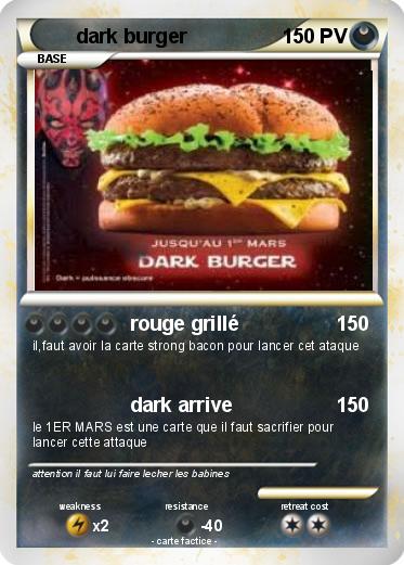Pokemon dark burger