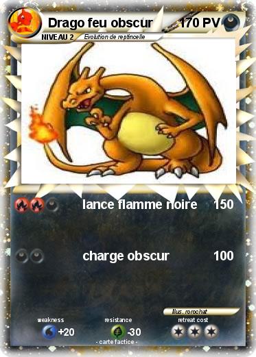 Pokemon Drago feu obscur